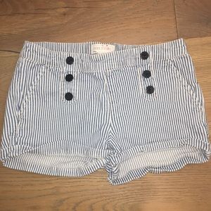 forever 21 girls pinstriped shorts